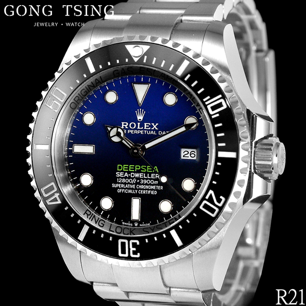 勞力士男錶     ROLEX 126660 DB 一手錶未整理 客人珍藏 漸層藍面盤 水鬼王 2020年綠卡