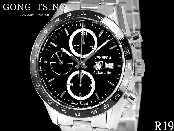豪雅男錶 (TAG HEUER) 卡萊拉系列 CV2010.BA0786 計時碼錶 原廠盒子 國內保卡