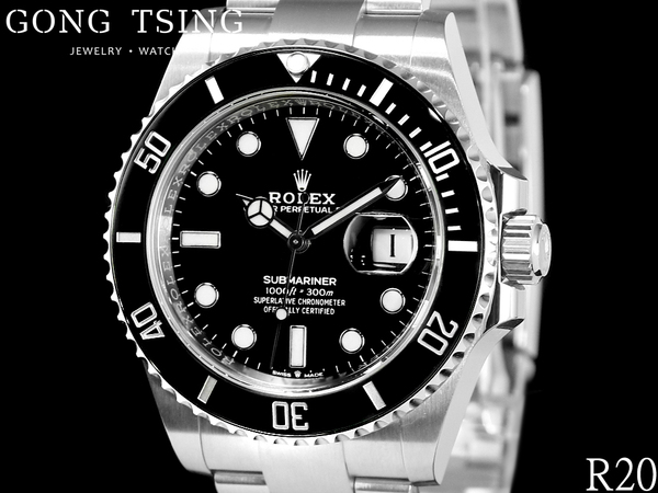 勞力士男錶 ROLEX 126610 LN 黑水鬼 綠卡 8成膠膜未撕 全新未使用品 2020年11月