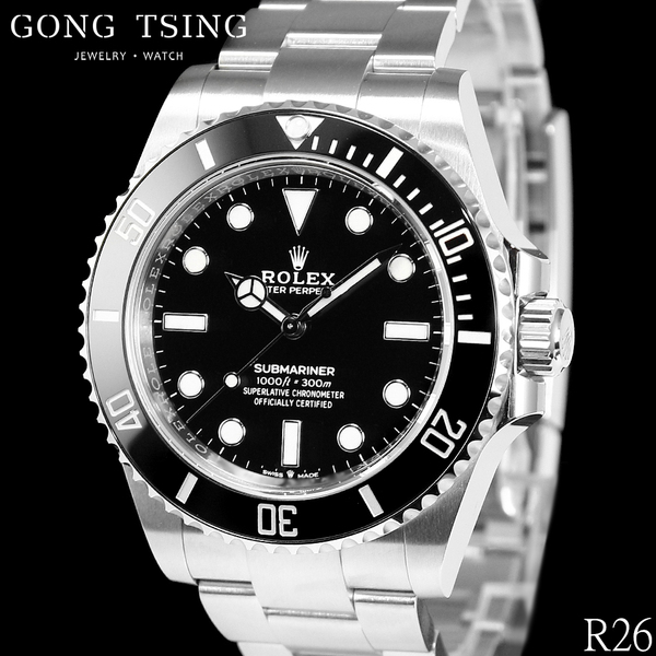 勞力士男錶     ROLEX 124060 黑水鬼 綠卡 41MM 無日期水鬼 全新未使用品 2026年綠卡