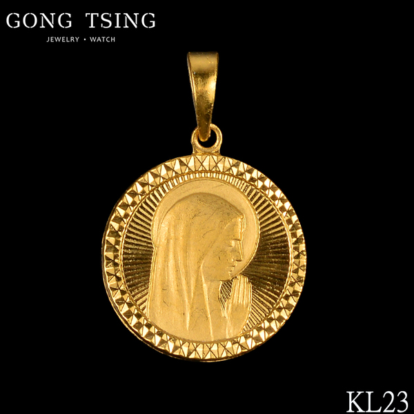 少女祈禱金項墜
