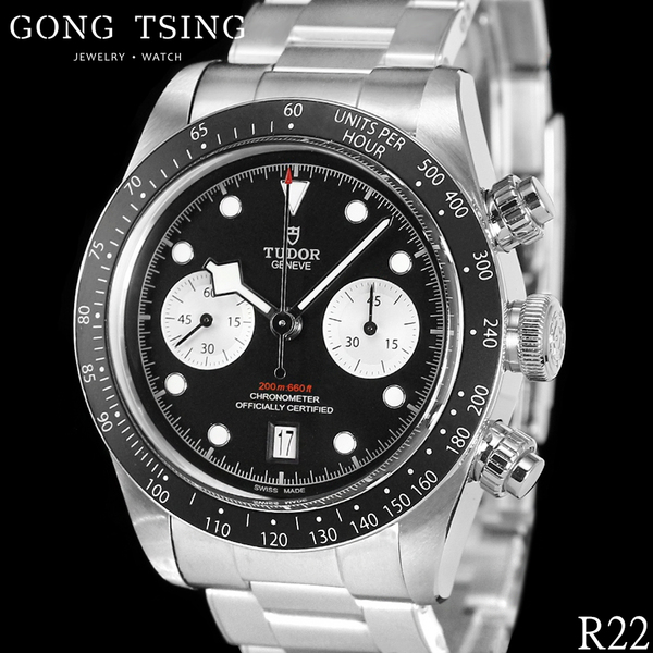 帝舵男錶 TUDOR 79360 N M79360 近全新 41MM 黑熊貓 計時碼錶 2022年7月新式保卡