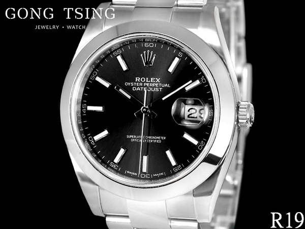 勞力士男錶     (ROLEX) 126300 黑色面盤 41mm 原廠盒子 2018/03月保卡 