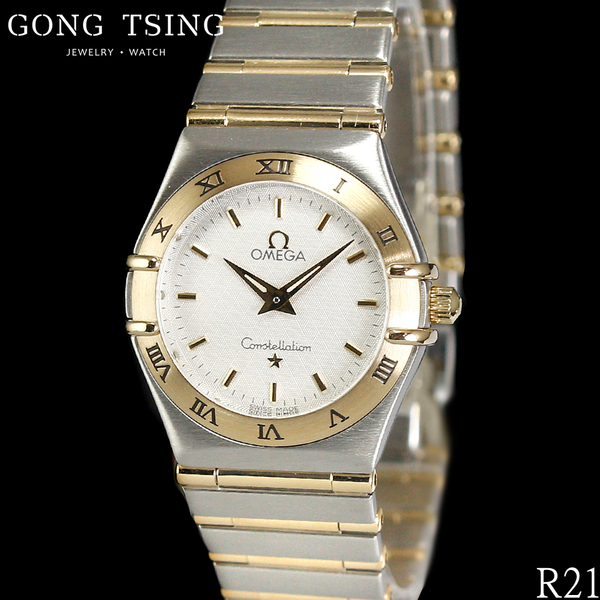 歐米茄女錶     OMEGA 星座系列 半金星座 1272.30.00 石英機芯 25.5MM 原廠盒子 國內保卡