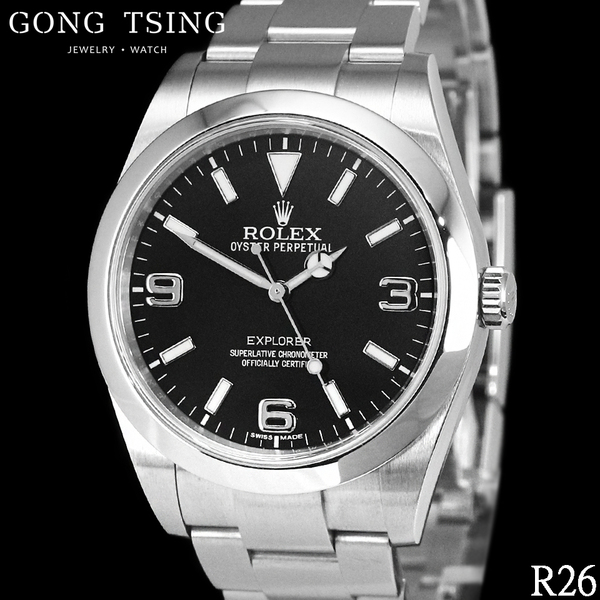 勞力士男錶     ROLEX 214270 探險家一號 3132自動上鍊 39MM 雷射玻璃 2016年台灣公司貨
