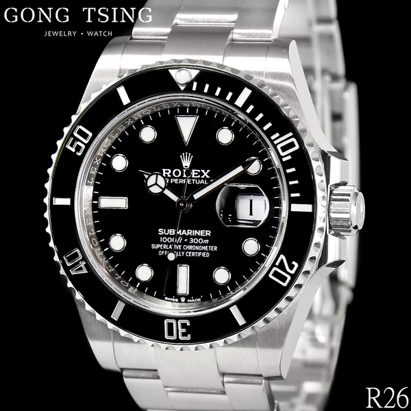 勞力士男錶     ROLEX 黑水鬼 126610 LN 黑色陶瓷外圈 41MM 全新未使用新品 2026年綠卡
