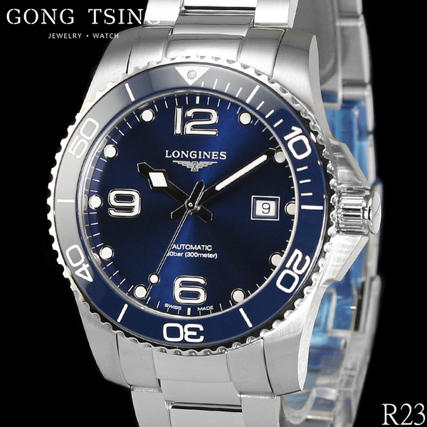 浪琴男錶 LONGINES 藍水鬼 L37814966 運動錶 潛水錶 41MM 未使用新品 2023年保卡